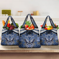 Aotearoa Iwi Ngati Tuwharetoa Grocery Bag Maori Kowhaiwhai Pattern