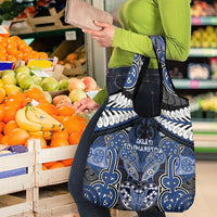 Aotearoa Iwi Ngati Tuwharetoa Grocery Bag Maori Kowhaiwhai Pattern