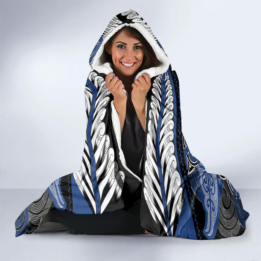 Aotearoa Iwi Ngati Tuwharetoa Hooded Blanket Maori Kowhaiwhai Pattern