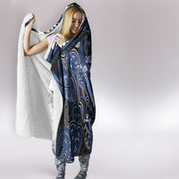 Aotearoa Iwi Ngati Tuwharetoa Hooded Blanket Maori Kowhaiwhai Pattern