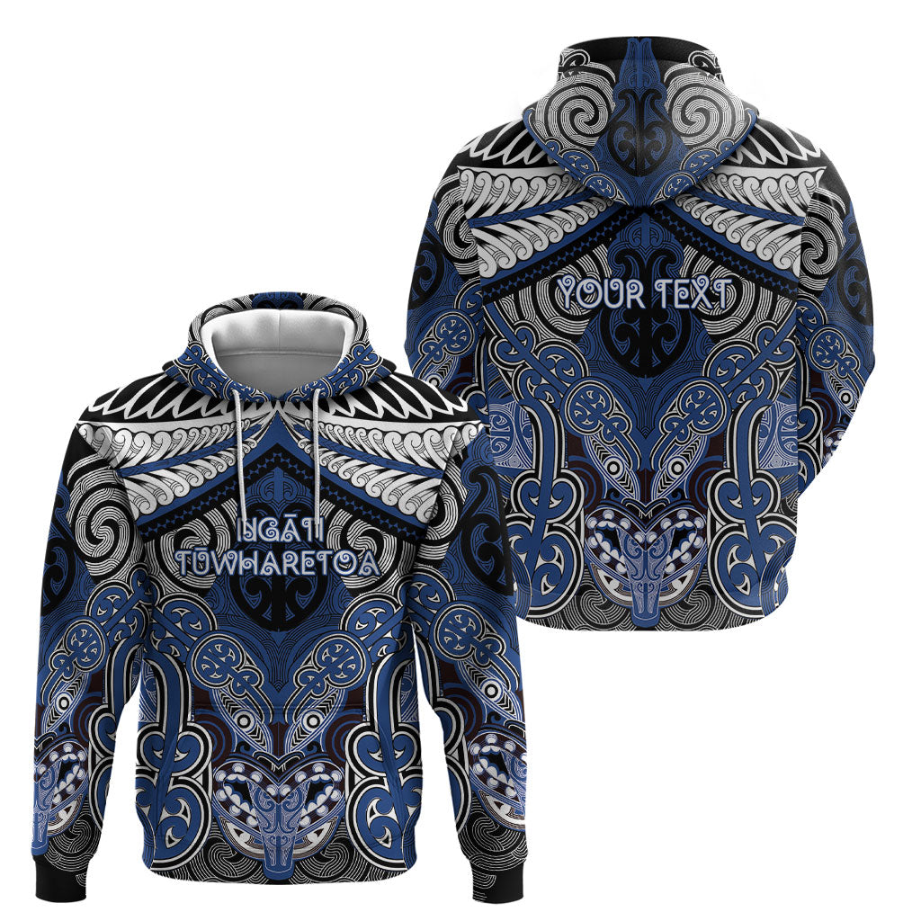 Aotearoa Iwi Ngati Tuwharetoa Personalised Hoodie Maori Kowhaiwhai Pattern
