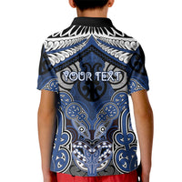 Aotearoa Iwi Ngati Tuwharetoa Personalised Kid Polo Shirt Maori Kowhaiwhai Pattern