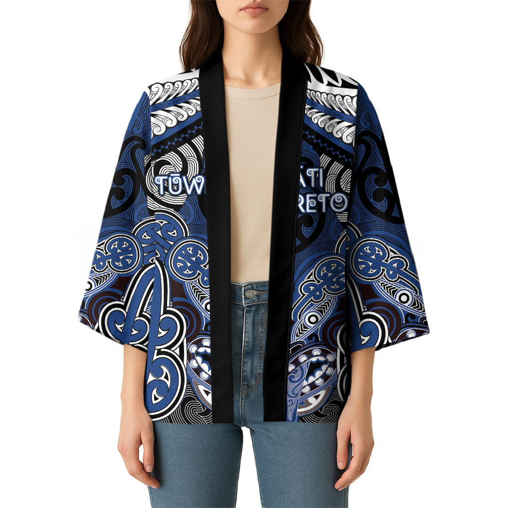 Aotearoa Iwi Ngati Tuwharetoa Personalised Kimono Maori Kowhaiwhai Pattern
