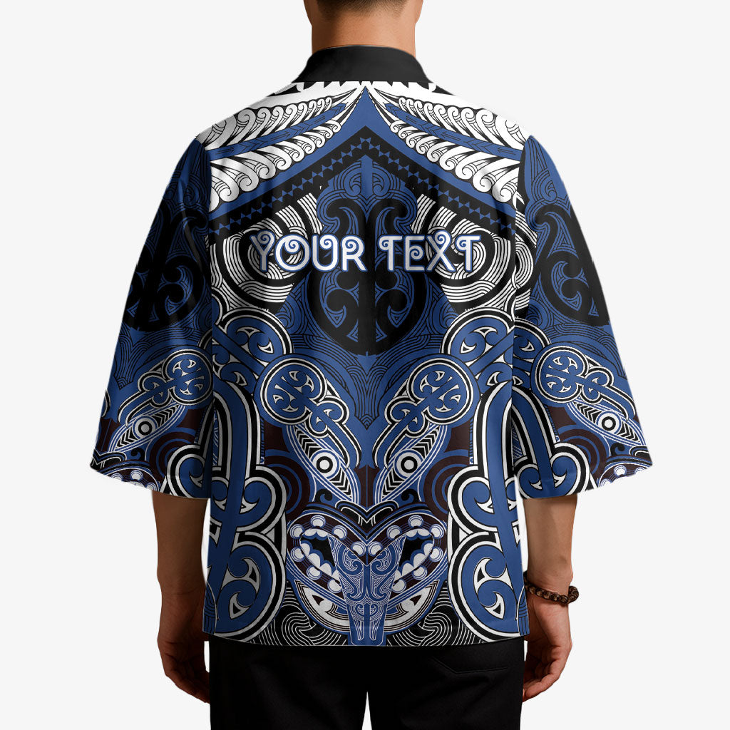 Aotearoa Iwi Ngati Tuwharetoa Personalised Kimono Maori Kowhaiwhai Pattern