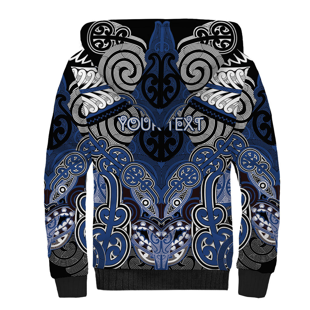 Aotearoa Iwi Ngati Tuwharetoa Personalised Sherpa Hoodie Maori Kowhaiwhai Pattern
