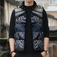 Aotearoa Iwi Ngati Tuwharetoa Personalised Sleeveless Puffer Jacket Maori Kowhaiwhai Pattern