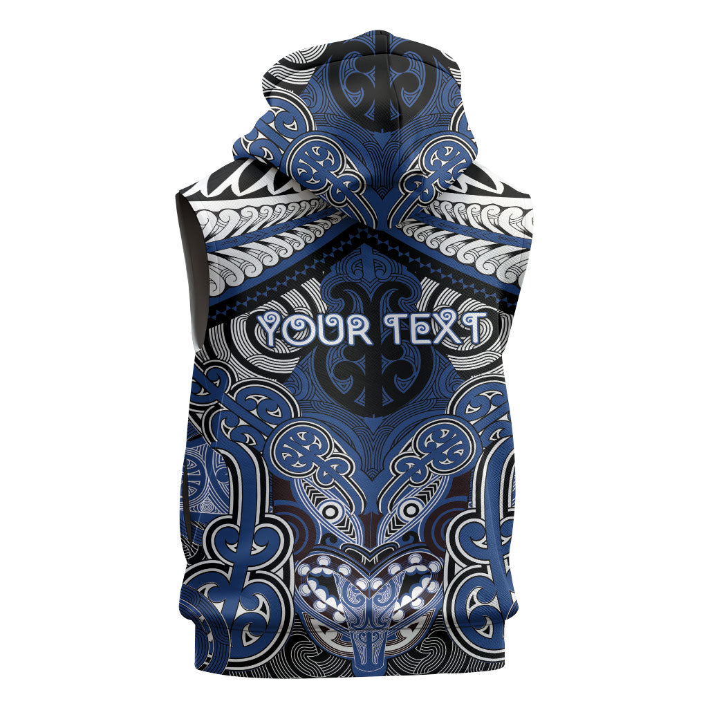 Aotearoa Iwi Ngati Tuwharetoa Personalised Sleeveless Zip Hoodie Maori Kowhaiwhai Pattern