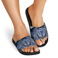 Aotearoa Iwi Ngati Tuwharetoa Slide Sandals Maori Kowhaiwhai Pattern