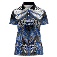 Aotearoa Iwi Ngati Tuwharetoa Personalised Women Polo Shirt Maori Kowhaiwhai Pattern
