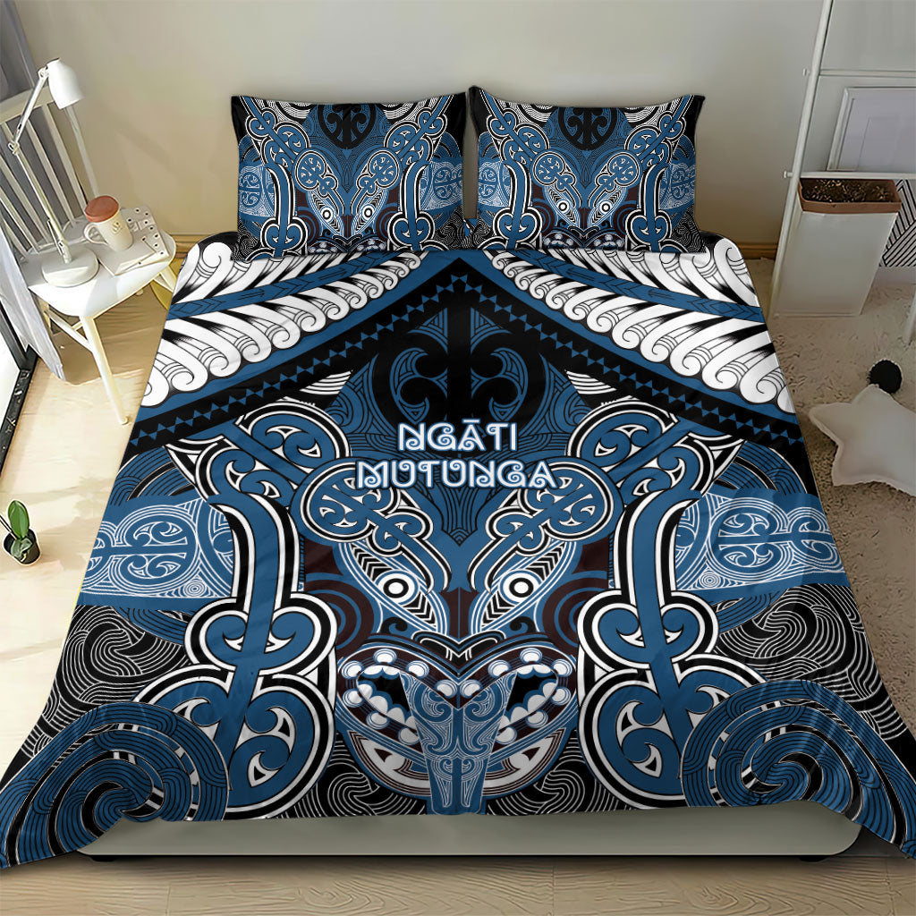 Aotearoa Iwi Ngati Mutunga Bedding Set Maori Kowhaiwhai Pattern