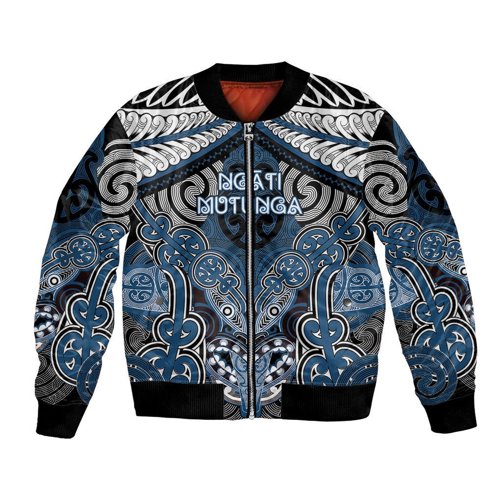 Aotearoa Iwi Ngati Mutunga Personalised Bomber Jacket Maori Kowhaiwhai Pattern