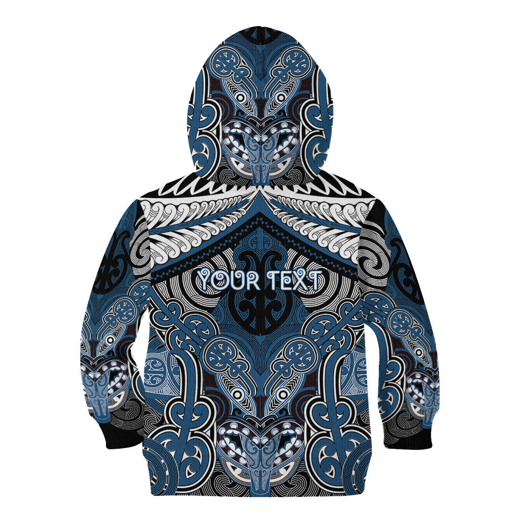 Aotearoa Iwi Ngati Mutunga Personalised Kid Hoodie Maori Kowhaiwhai Pattern