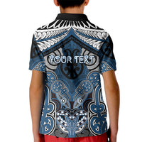 Aotearoa Iwi Ngati Mutunga Personalised Kid Polo Shirt Maori Kowhaiwhai Pattern