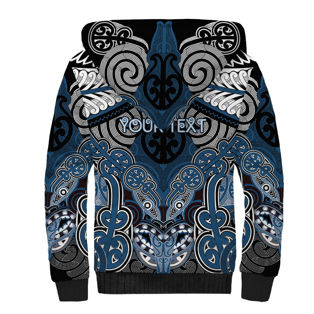 Aotearoa Iwi Ngati Mutunga Personalised Sherpa Hoodie Maori Kowhaiwhai Pattern