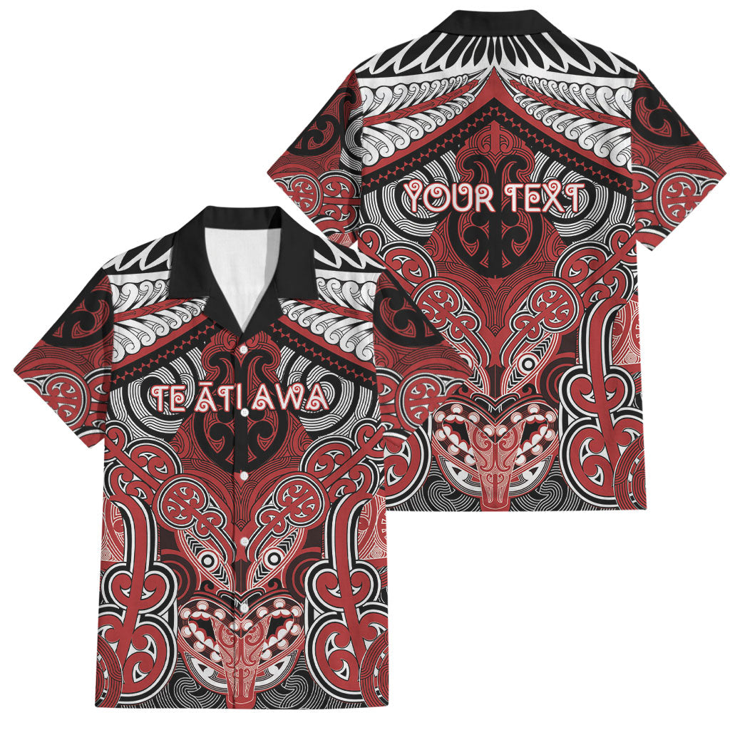 Aotearoa Iwi Te Ati Awa Personalised Family Matching Mermaid Dress and Hawaiian Shirt Maori Kowhaiwhai Pattern