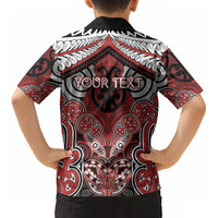 Aotearoa Iwi Te Ati Awa Personalised Kid Hawaiian Shirt Maori Kowhaiwhai Pattern