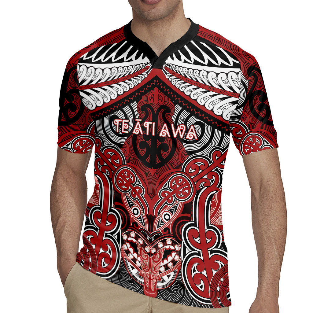 Aotearoa Iwi Te Ati Awa Personalised Rugby Jersey Maori Kowhaiwhai Pattern