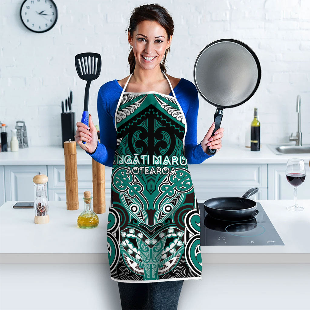 Aotearoa Iwi Ngati Maru Apron Maori Kowhaiwhai Pattern