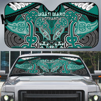 Aotearoa Iwi Ngati Maru Auto Sun Shade Maori Kowhaiwhai Pattern
