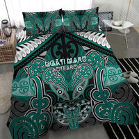 Aotearoa Iwi Ngati Maru Bedding Set Maori Kowhaiwhai Pattern