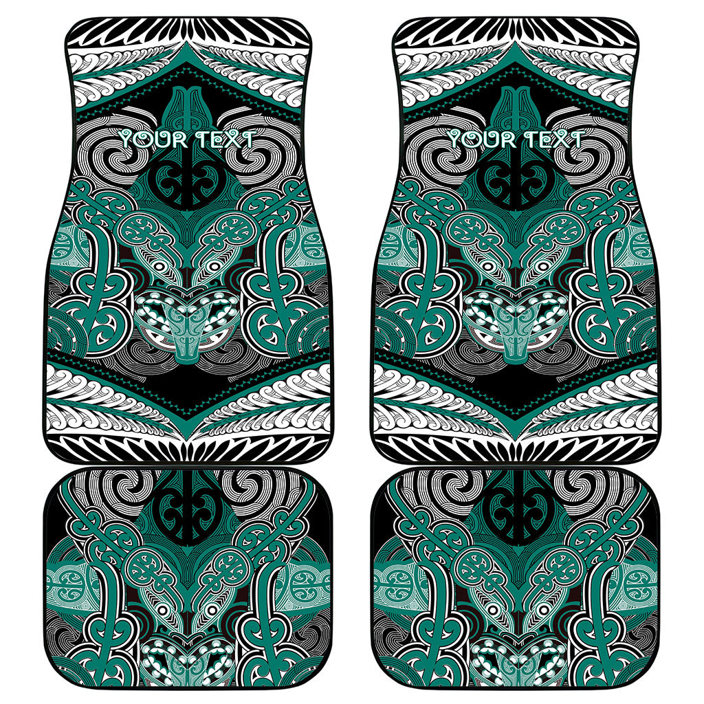 Aotearoa Iwi Ngati Maru Personalised Car Mats Maori Kowhaiwhai Pattern