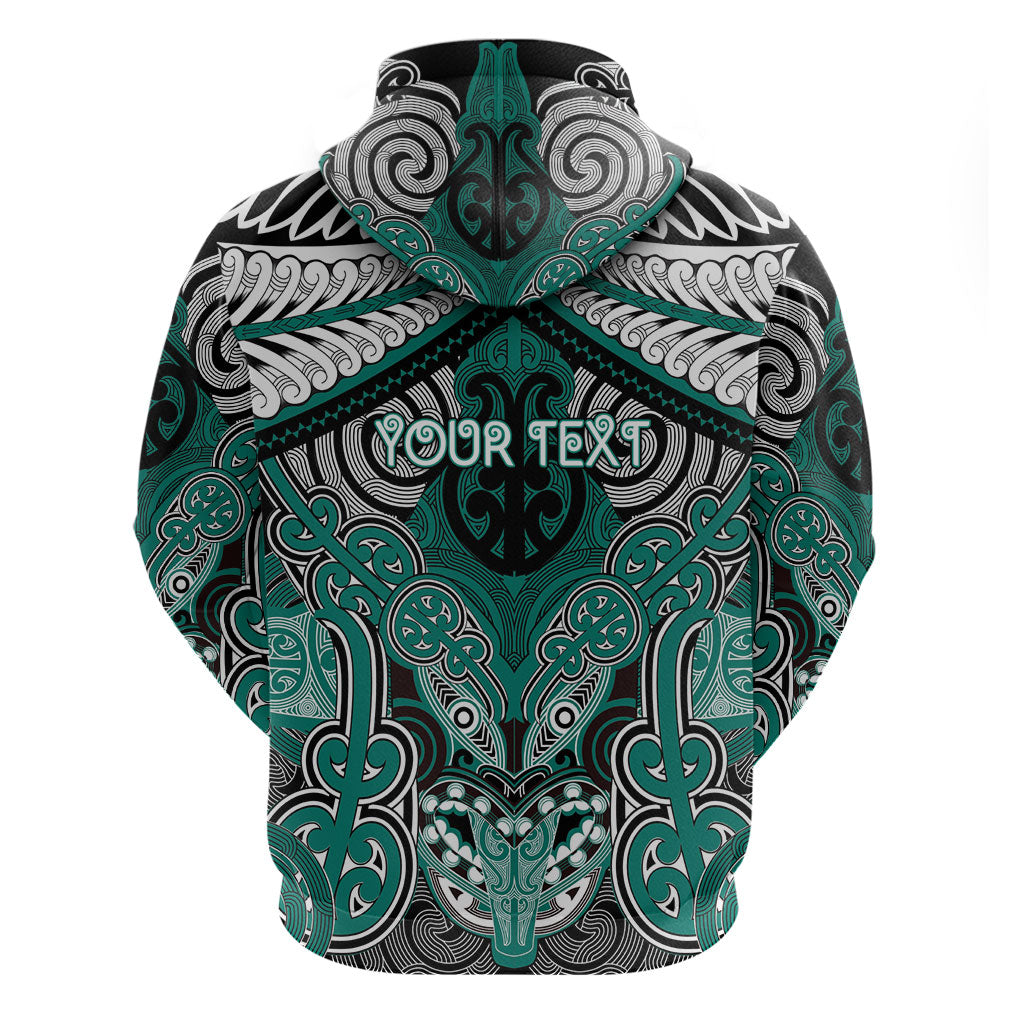 Aotearoa Iwi Ngati Maru Personalised Hoodie Maori Kowhaiwhai Pattern