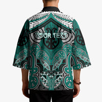 Aotearoa Iwi Ngati Maru Personalised Kimono Maori Kowhaiwhai Pattern