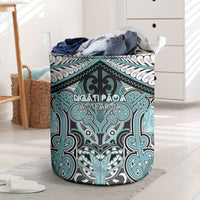 Aotearoa Iwi Ngati Paoa Laundry Basket Maori Kowhaiwhai Pattern
