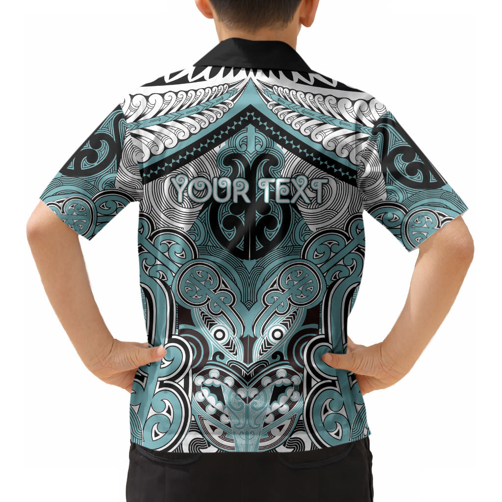 Aotearoa Iwi Ngati Paoa Personalised Kid Hawaiian Shirt Maori Kowhaiwhai Pattern