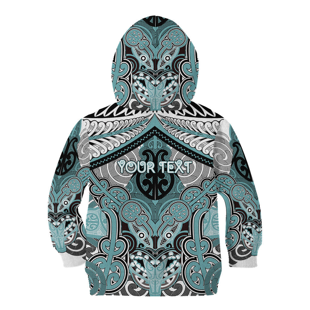 Aotearoa Iwi Ngati Paoa Personalised Kid Hoodie Maori Kowhaiwhai Pattern