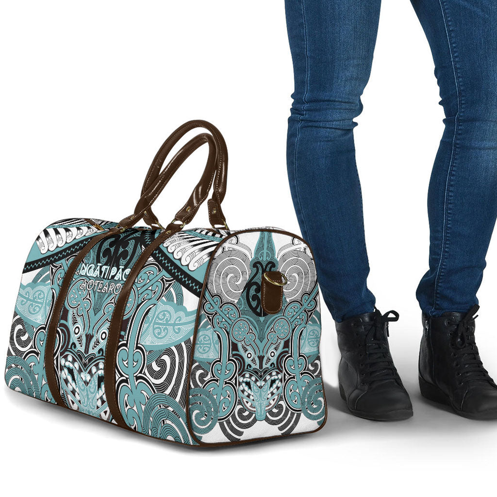 Aotearoa Iwi Ngati Paoa Travel Bag Maori Kowhaiwhai Pattern
