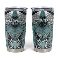 Aotearoa Iwi Ngati Paoa Personalised Tumbler Cup Maori Kowhaiwhai Pattern