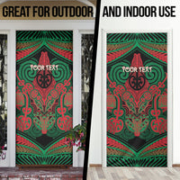Aotearoa Iwi Ngati Hine Personalised Door Cover Maori Kowhaiwhai Pattern