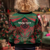 Aotearoa Iwi Ngati Hine Personalised Kid Ugly Christmas Sweater Maori Kowhaiwhai Pattern