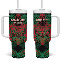 Aotearoa Iwi Ngati Hine Personalised Tumbler With Handle Maori Kowhaiwhai Pattern