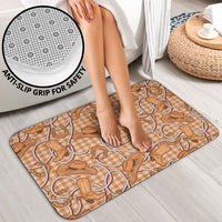 Brown Hawaii Palaka Cowboy Bathroom Set Hawaiian Paniolo Festival Spirit LT19 - Polynesian Pride