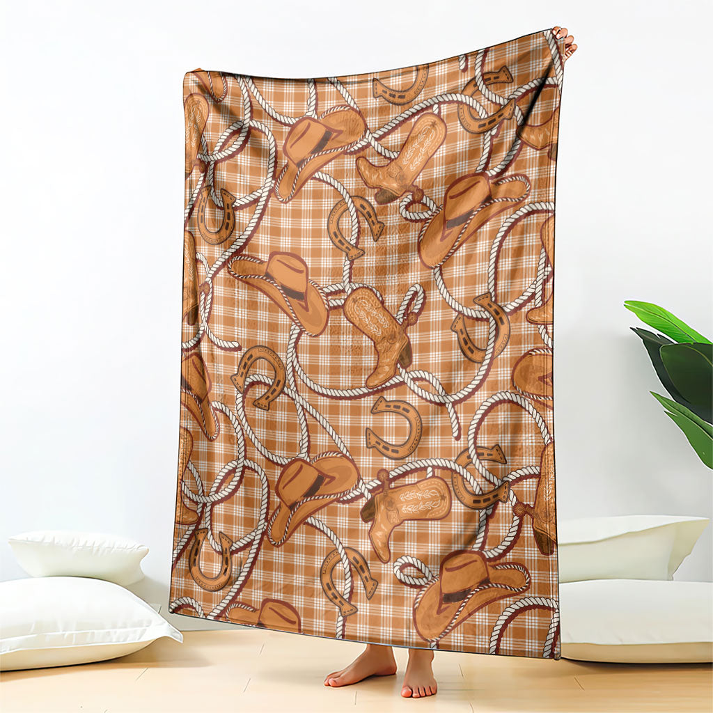 Brown Hawaii Palaka Cowboy Blanket Hawaiian Paniolo Festival Spirit LT19 - Polynesian Pride