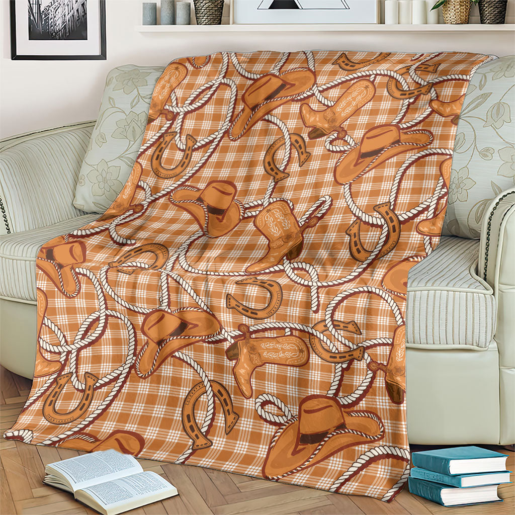 Brown Hawaii Palaka Cowboy Blanket Hawaiian Paniolo Festival Spirit LT19 - Polynesian Pride