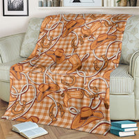 Brown Hawaii Palaka Cowboy Blanket Hawaiian Paniolo Festival Spirit LT19 - Polynesian Pride
