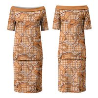 Brown Hawaii Palaka Cowboy Couples Matching Puletasi and Hawaiian Shirt Hawaiian Paniolo Festival Spirit LT19 - Polynesian Pride