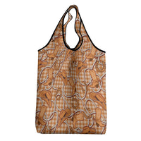 Brown Hawaii Palaka Cowboy Grocery Bag Hawaiian Paniolo Festival Spirit LT19 - Polynesian Pride