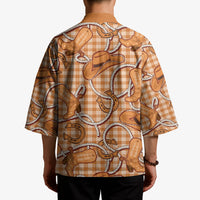 Brown Hawaii Palaka Cowboy Kimono Hawaiian Paniolo Festival Spirit LT19 - Polynesian Pride