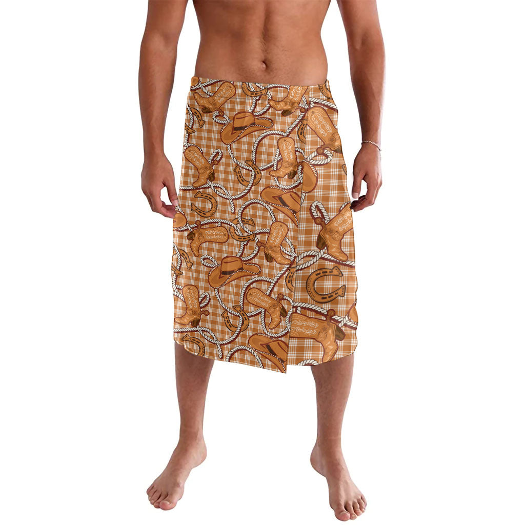 Brown Hawaii Palaka Cowboy Lavalava Hawaiian Paniolo Festival Spirit LT19 Brown - Polynesian Pride