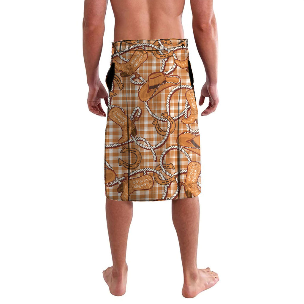 Brown Hawaii Palaka Cowboy Lavalava Hawaiian Paniolo Festival Spirit LT19 - Polynesian Pride