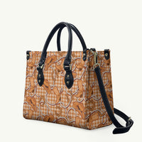 Brown Hawaii Palaka Cowboy Leather Bag Hawaiian Paniolo Festival Spirit LT19 Brown - Polynesian Pride