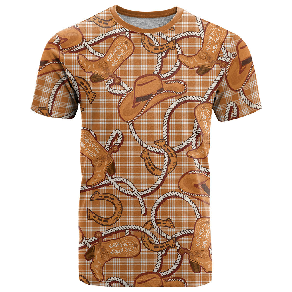 Brown Hawaii Palaka Cowboy T Shirt Hawaiian Paniolo Festival Spirit LT19 Brown - Polynesian Pride