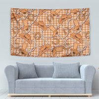 Brown Hawaii Palaka Cowboy Tapestry Hawaiian Paniolo Festival Spirit LT19 - Polynesian Pride