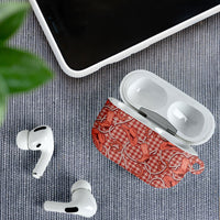 Red Hawaii Palaka Cowboy AirPods Case Hawaiian Paniolo Festival Spirit LT19 - Polynesian Pride