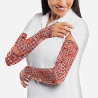 Red Hawaii Palaka Cowboy Arm Sleeves Hawaiian Paniolo Festival Spirit LT19 - Polynesian Pride