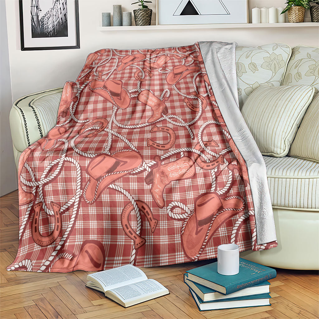 Red Hawaii Palaka Cowboy Blanket Hawaiian Paniolo Festival Spirit LT19 Red - Polynesian Pride